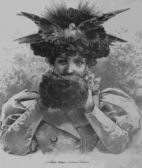 Очаровательные дамские шляпки из журнала Вестник Моды за 1895 год. 01 Очаровательные дамские шляпки из журнала Вестник Моды за 1895 год. 01