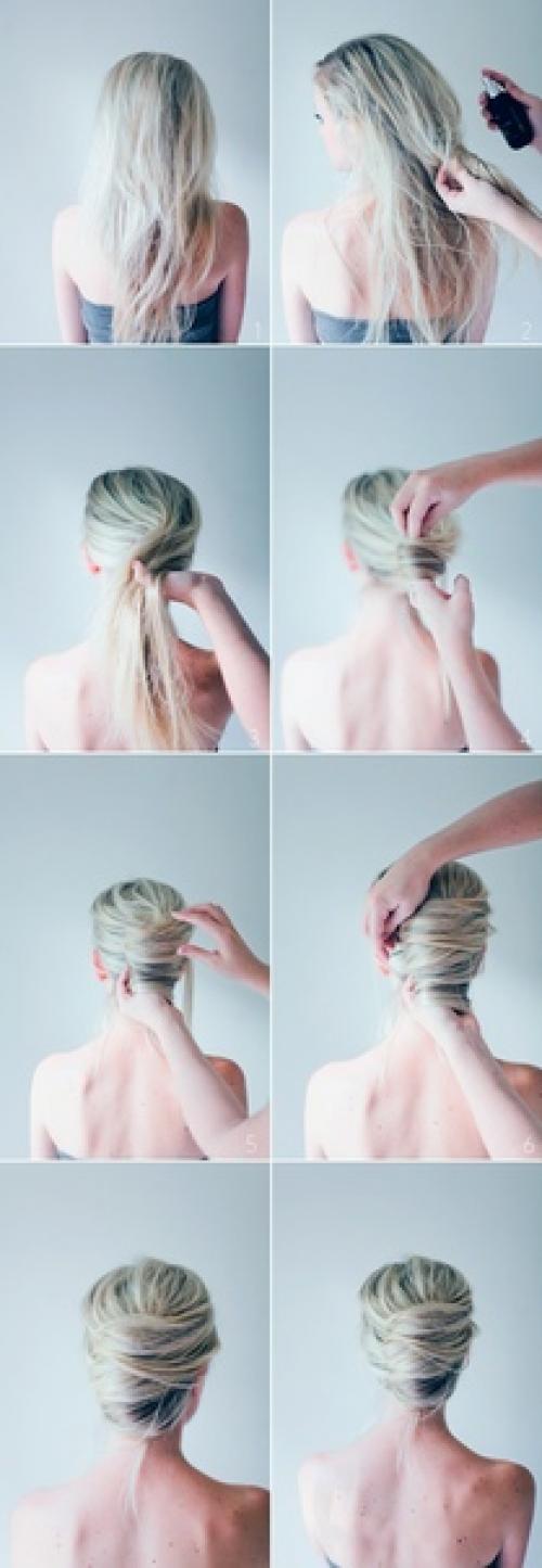 Небрежная французская ракушка. 01