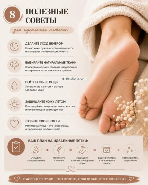 Сухие и жесткие пятки - проблема, с которой сталкиваются многие. 07
