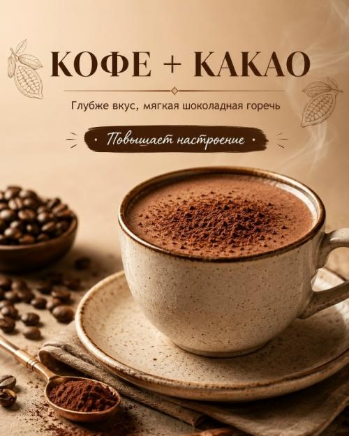 Кофе можно сделать не просто вкусным, а особенным.

