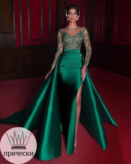 Какое из этих потрясающих изумрудных платьев самое красивое? 01