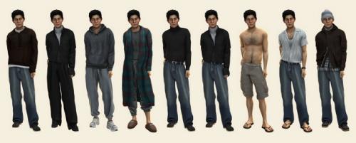 Пока я жду причёску для руми, что бы доделать таки хантрикс, сделалась такая семья. 04