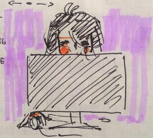 Пока писала какие-то заметки, вышло, что нарисовала таких вот девочек. 01