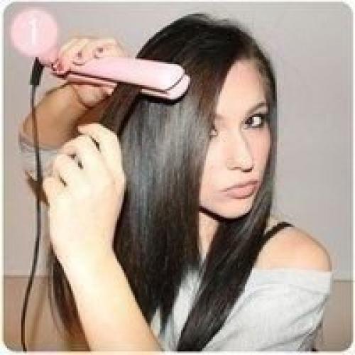 Мы делаем кудряшки при помощи утюжка? 01