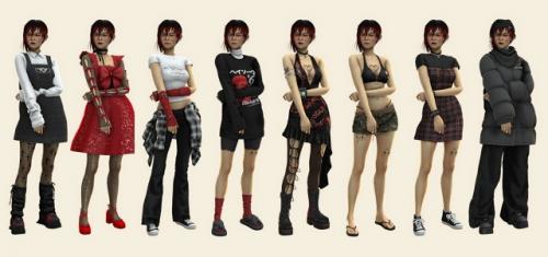 Пока я жду причёску для руми, что бы доделать таки хантрикс, сделалась такая семья. 03