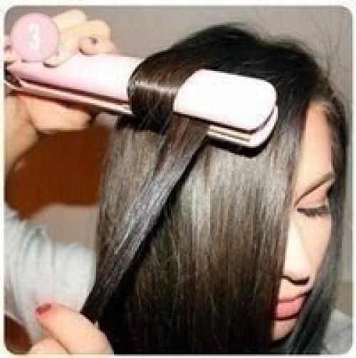 Мы делаем кудряшки при помощи утюжка? 03