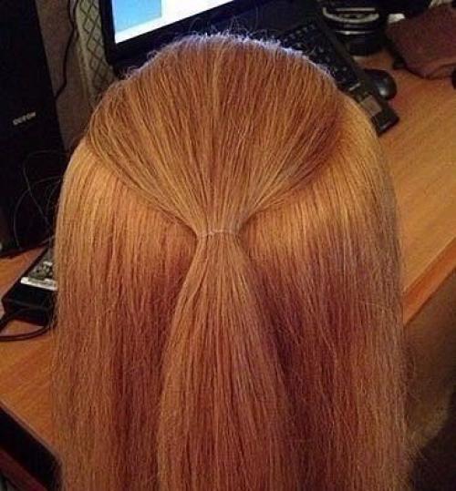 Шикарная прическа на резиночках: быстро и красиво. 01