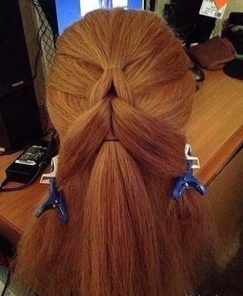 Шикарная прическа на резиночках: быстро и красиво. 03