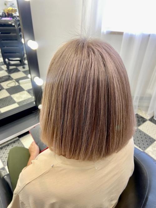 То самое чувство, когда давно не встречались с гостьей моей студии и решили кординально изменить прическу. 06