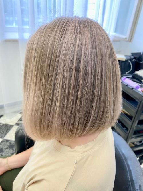 То самое чувство, когда давно не встречались с гостьей моей студии и решили кординально изменить прическу. 04