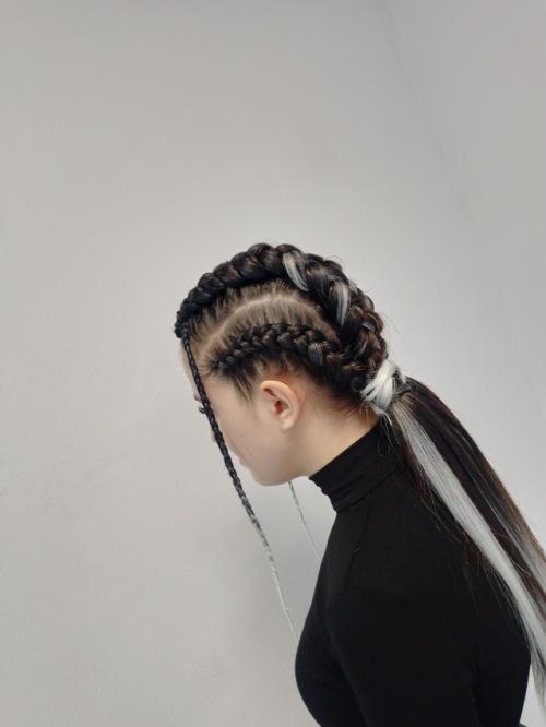 Боксерские косы и другие виды причесок с канекалона уход. 03