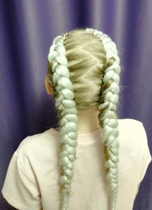 Боксерские косы и другие виды причесок с канекалона уход. 02