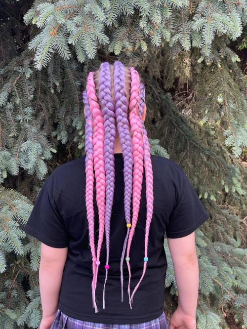 Боксерские косы и другие виды причесок с канекалона уход. 04