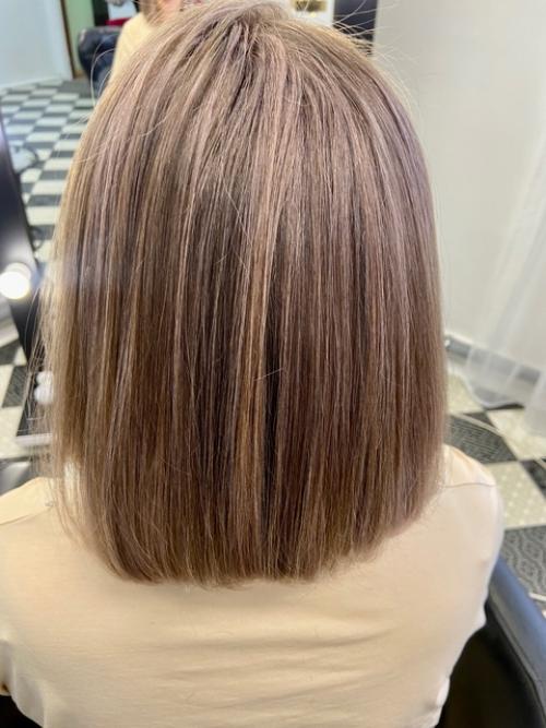 То самое чувство, когда давно не встречались с гостьей моей студии и решили кординально изменить прическу. 03