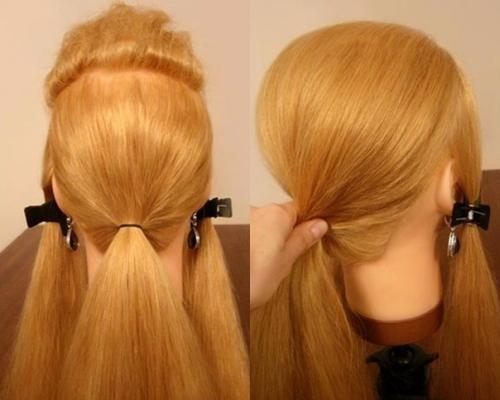 Фото - урок. Выполнение вечерней прически шаг за шагом. 02 Фото - урок. Выполнение вечерней прически шаг за шагом. 02