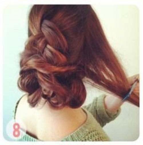 Вечерняя прическа своими руками. 08 Вечерняя прическа своими руками. 08