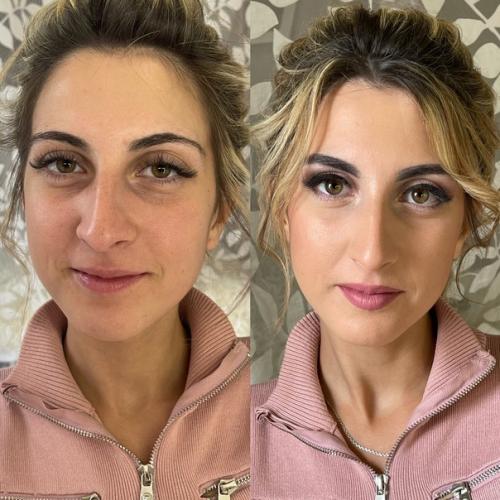 На фото до и после неравный бой, счастливая до и после. 01