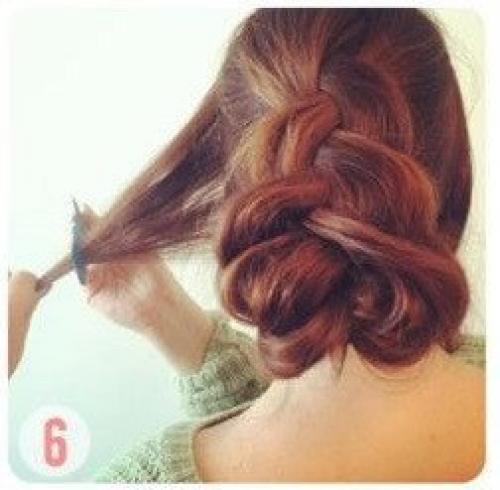 Вечерняя прическа своими руками. 06 Вечерняя прическа своими руками. 06