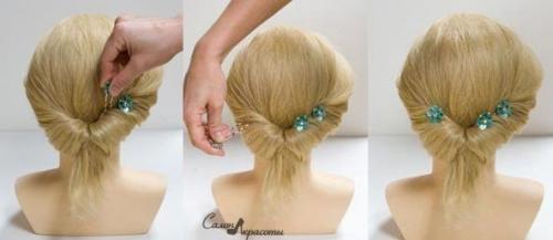 Красивая коса из вывернутого хвоста? 06