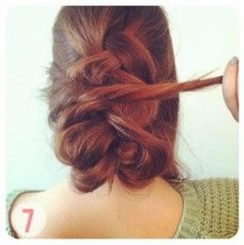 Вечерняя прическа своими руками. 07 Вечерняя прическа своими руками. 07