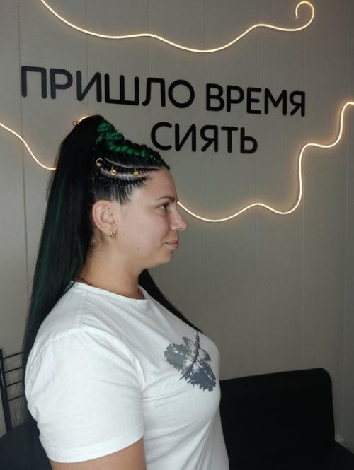 Брейды в распущенный хвост для замечательной Олечки. 01